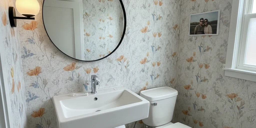 Small powder room remodel in a San Jose home by Bathroom Remodel San Jose